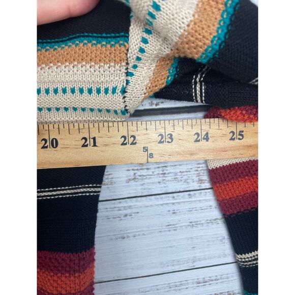 Cotton & Rye Western Popover Hooded Sweater Rodeo Southwestern Medium Cotton - Picture 7 of 8